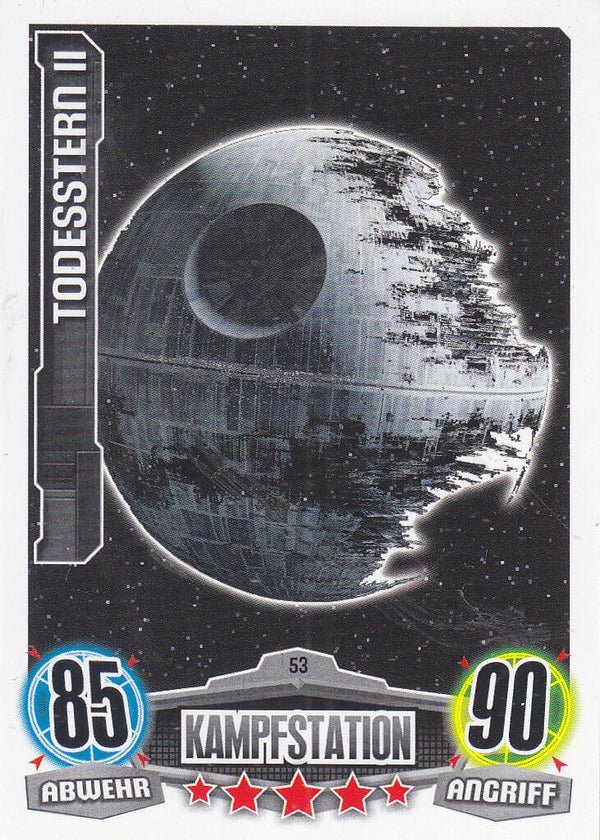 Todesstern II / Topps Force Attax 2012 / Imperium Karte / Kampfstation / Nr.53