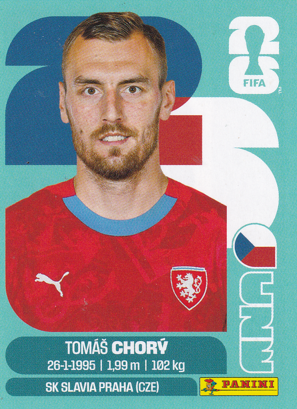 Tomas Chory - Tschechien - Panini WM 2026 - Basis Bild - CZE17