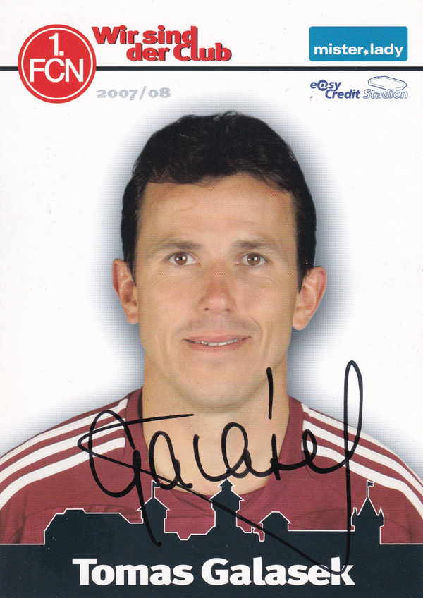 Tomas Galasek - 1.FC Nürnberg - Autogrammkarte 2007