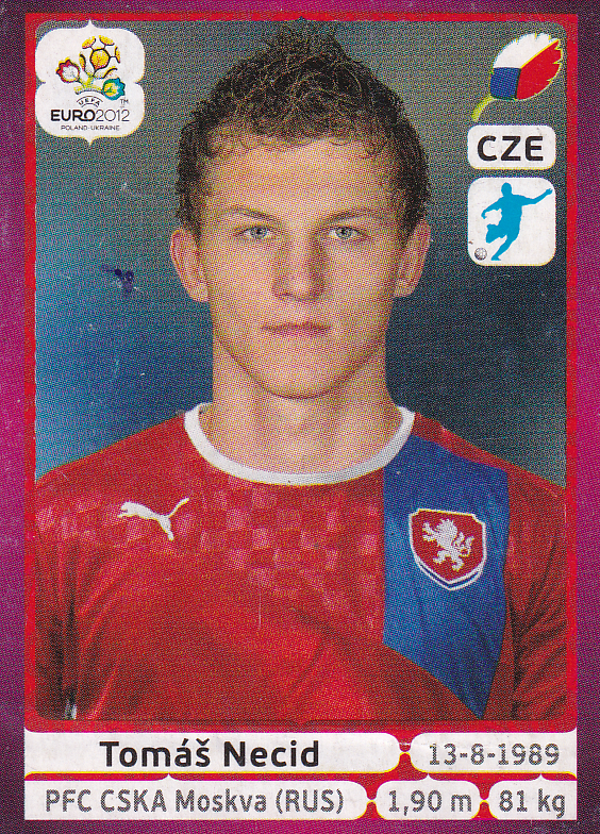 Tomas Necid - Tschechien - Panini EM 2012 - Basis Bild - Nr. 160