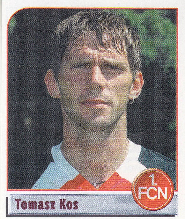 Tomasz Kos / 1.FC Nürnberg / Panini Bundesliga 2002 / Basis Bild / Nr. 391