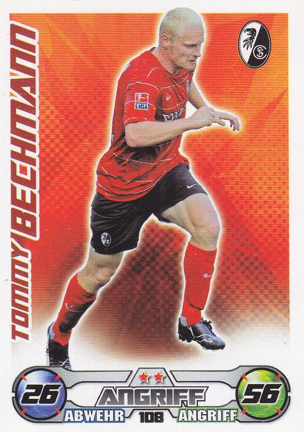 Tommy Bechmann / SC Freiburg / Topps Match Attax 2009 / Basis Karte / Nr.108