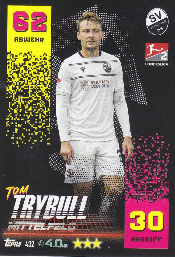 Tom Trybull SV Sandhausen Basis Karte 2.Bundesliga Nr.432
