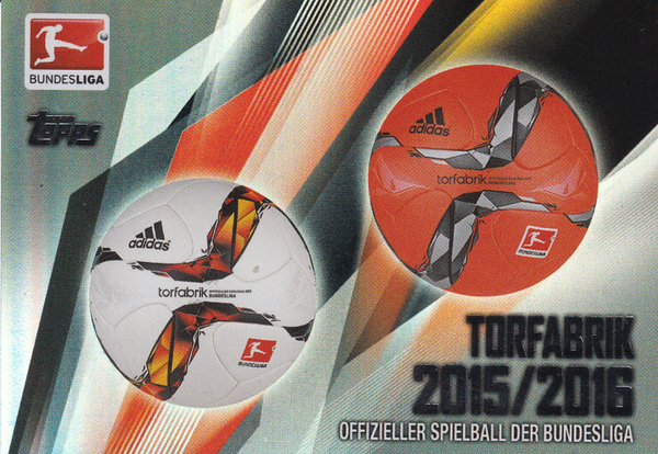 Offizieller Spielball - Topps Chrome - Torfabrik 2015/2016 - Nr.243