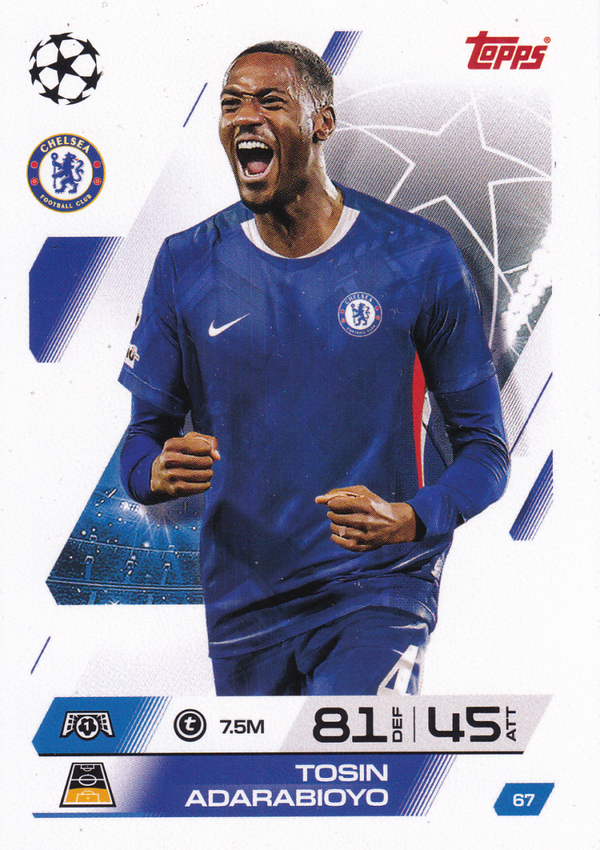 Tosin Adarabioyo - FC Chelsea - Topps Champions League 2025 - Basis Karte - Nr. 67
