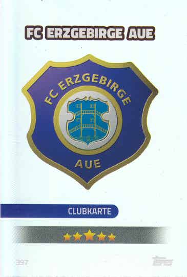 FC Erzgebirge Aue / Topps Match Attax 2016 / Vereinslogo / Nr. 397