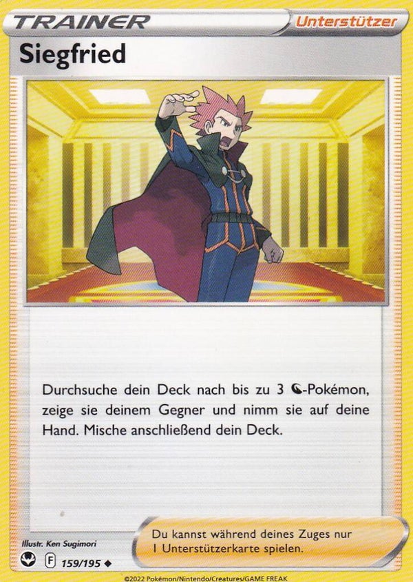 Siegfried / Pokemon Trainer / Silberne Sturmwinde 2022 / Unterstützer / Nr. 159/195