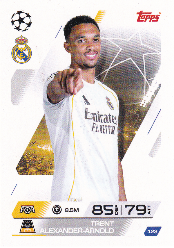 Trent Alexander-Arnold - Real Madrid - Topps Champions League 2025 - Basis Karte - Nr. 123