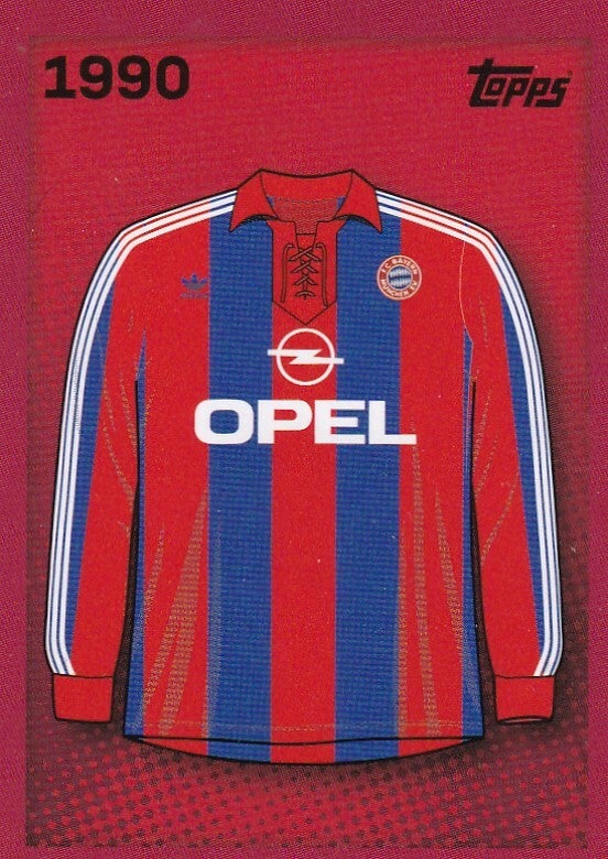 Trikot 1990 - Topps 125 Jahre FC Bayern München / Nr. 71