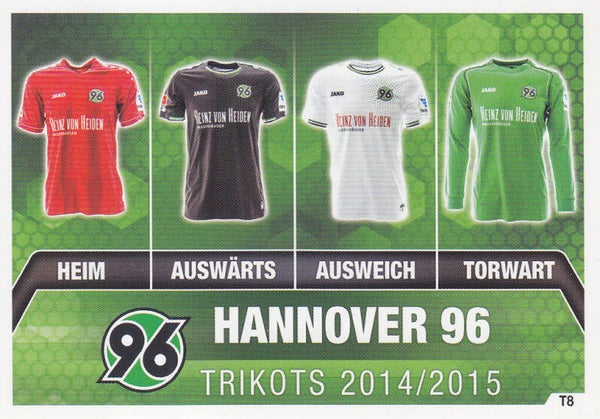 Hannover 96 / Topps Match Attax 2014 / Trikots Karten / Nr.T8