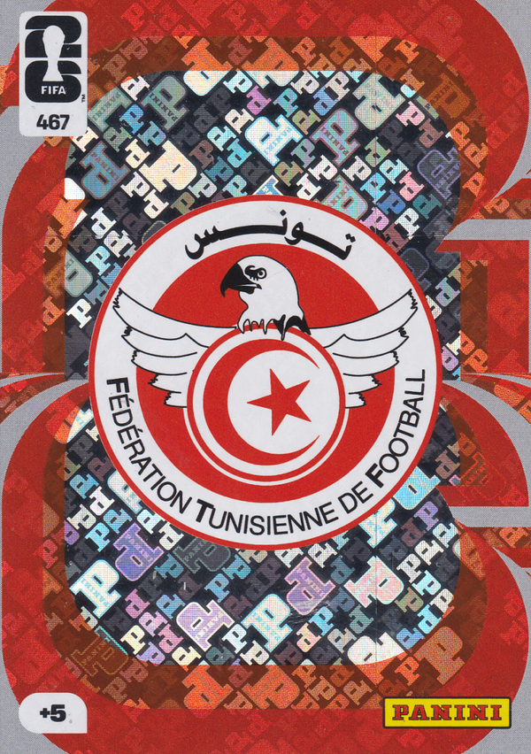 Tunesien - Panini WM 2026 - Vereinslogo Glitzer - Nr. 467