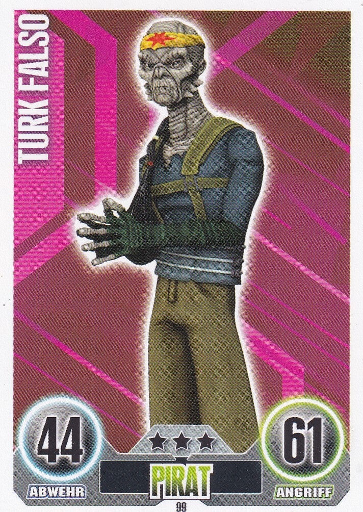 Turk Falso / Topps Star Wars Force Attax 2010 / Pirat / Söldner / Nr. FA 99