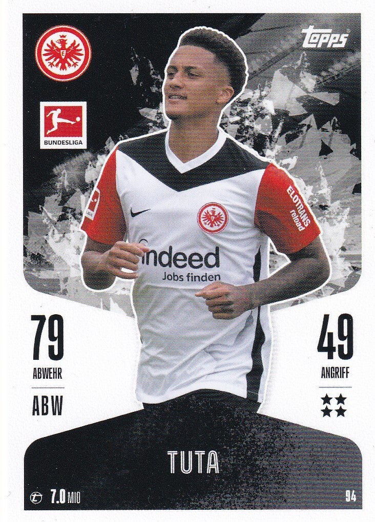 Tuta / Eintracht Frankfurt / Topps Match Attax 2024 / Basis Karte / Nr. 94