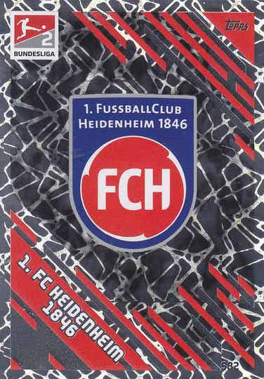 FC Heidenheim / Topps Match Attax 2022 / Vereinslogo Glitzer / Nr.582