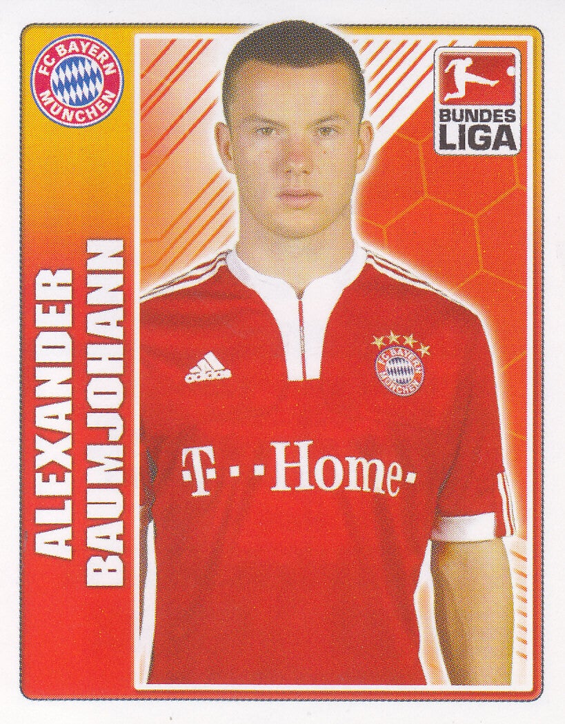 Alexander Baumjohann / FC Bayern München / Topps Bundesliga 2009 / Basis Bild / Nr.328