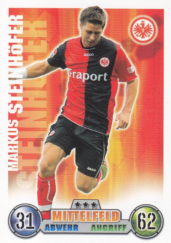 Markus Steinhöfer / Eintracht Frankfurt / Topps Match Attax 2008 / Basis Karte / Nr.120