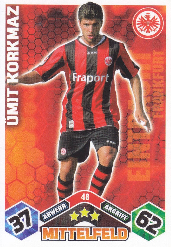 Ümit Korkmaz / Eintracht Frankfurt / Topps Match Attax 2010 / Basis Karte / Nr. 48