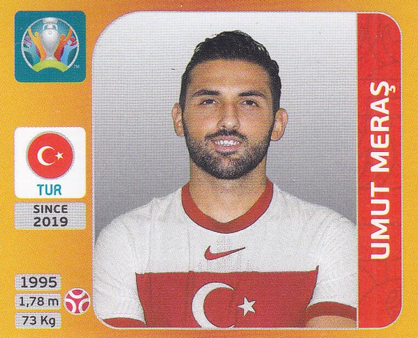 Umut Meras / Türkei / Panini EM 2020 / Basis Bild / Nr.72