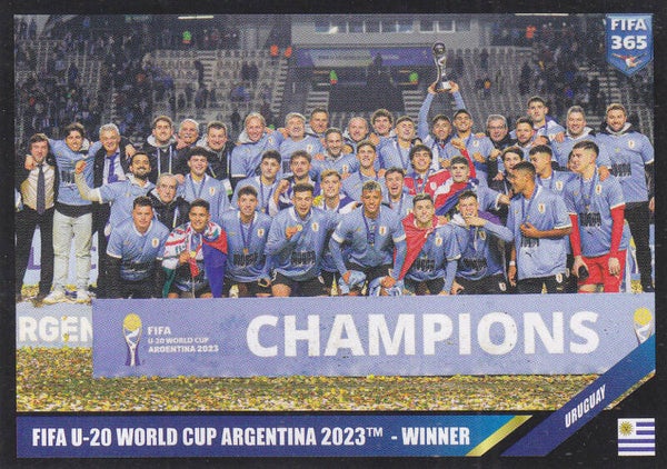 Uruguay / Panini Fifa 365 Jahr 2024 / Fifa U-20 World Cup Argentina 2023 / Winner / Nr. 410