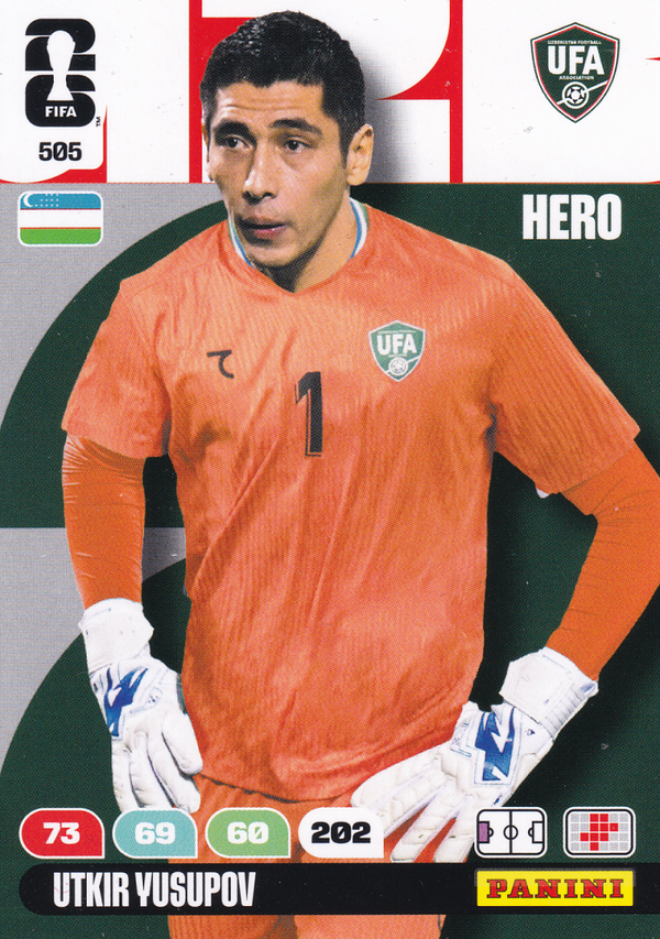 Utkir Yusupov - Usbekistan - Panini WM 2026 - Hero - Nr. 505