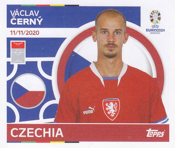 Vaclav Cerny / Tschechien / Topps EM 2024 / Basis Bild / Nr. CZE 20