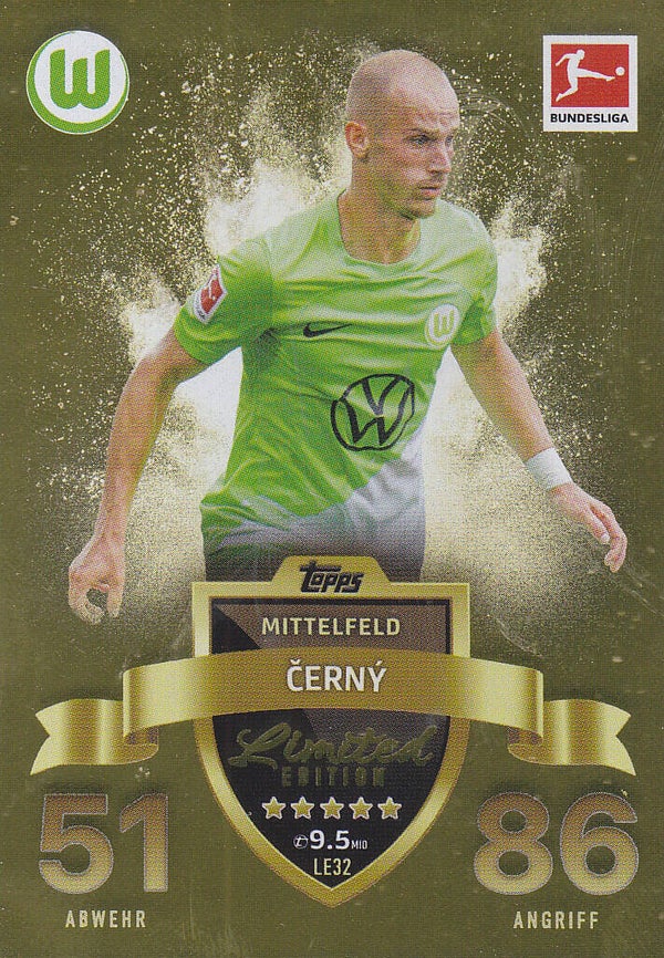 Vaclav Cerny / VFL Wolfsburg / Topps Match Attax 2023 / Limited Edition / Nr. LE32