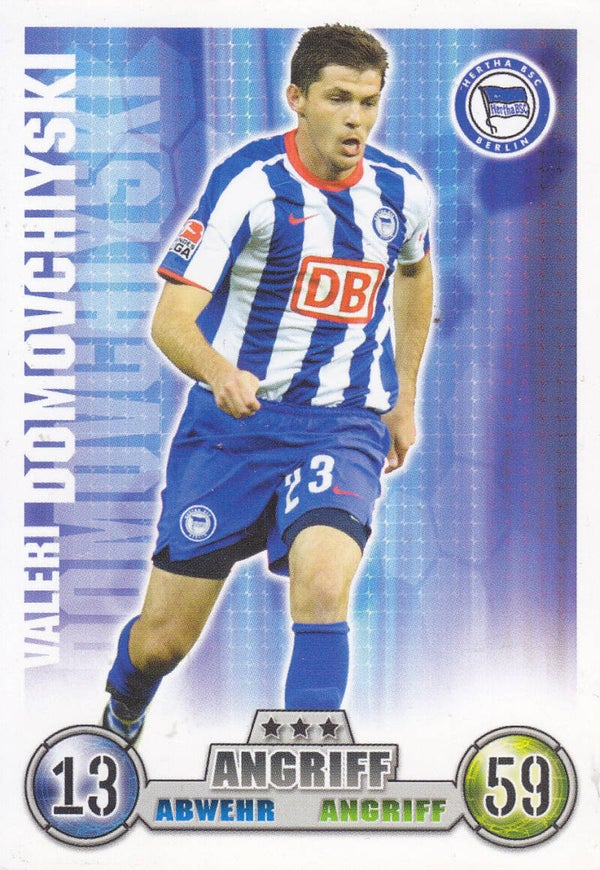 Valeri Domovchiyski / Hertha BSC Berlin / Topps Match Attax 2008 / Basis Karte / Nr.14