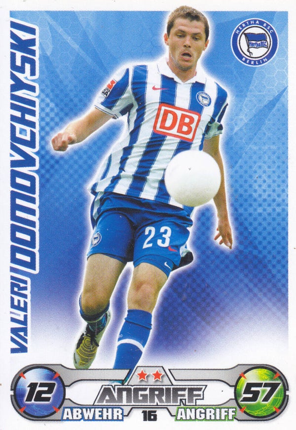 Valeri Domovchiyski - Hertha BSC Berlin - Topps Match Attax 2009 - Basis Karte - Nr. 16