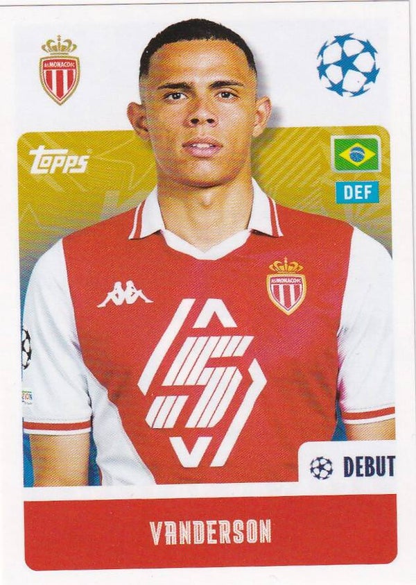 Vanderson / AS Monaco / Topps Champions League 2024 / Basis Bild / Nr. 55