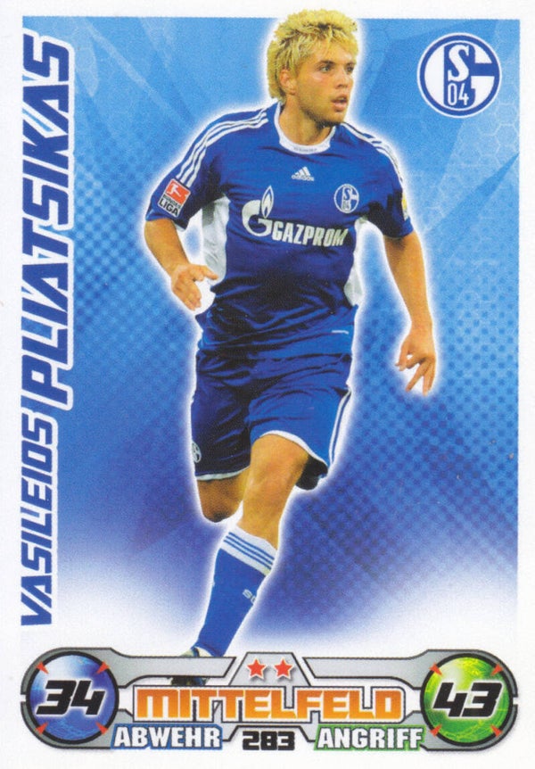 Vasileios Pliatsikas - FC Schalke 04 - Topps Match Attax 2009 - Basis Karte - Nr. 283