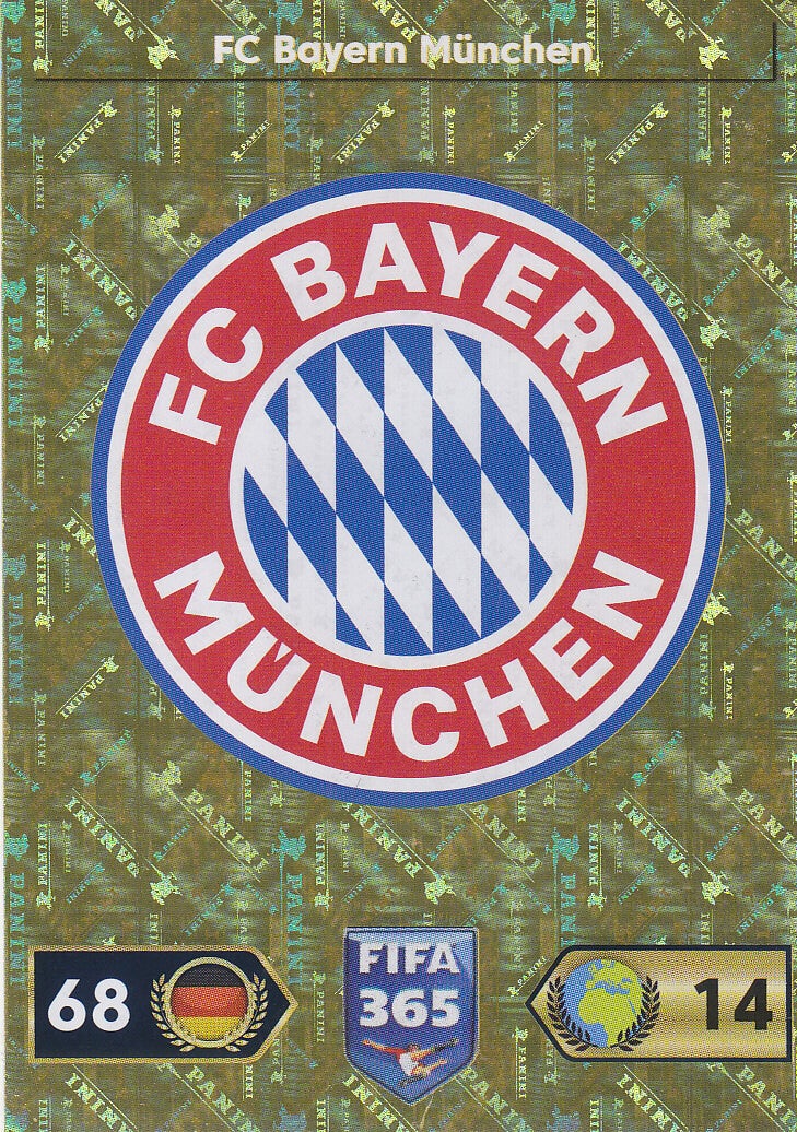 FC Bayern München / Panini Fifa 365 Jahr 2023 / Vereinslogo Glitzer / Nr. 236
