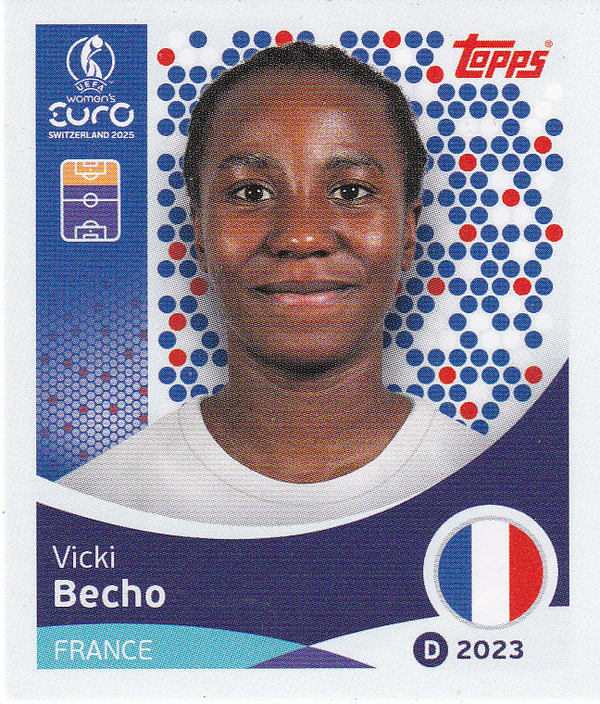Vicki Becho - Frankreich - Topps Frauen EM 2025 - Basis Bild - Nr. 251
