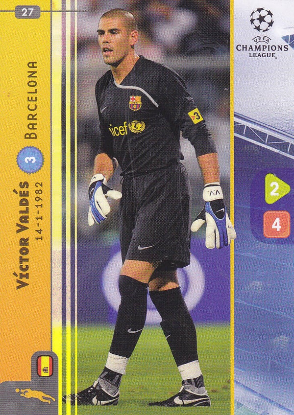 Victor Valdes / FC Barcelona / Panini Champions League 2008 / Basis Karte / Nr.27