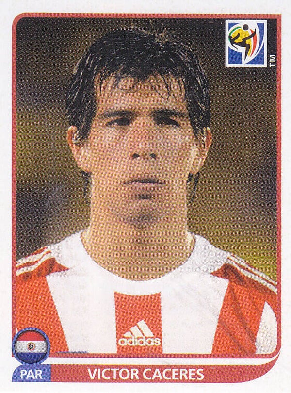 Victor Caceres / Paraquay / Panini WM 2010 / Basis Bild / Nr.442