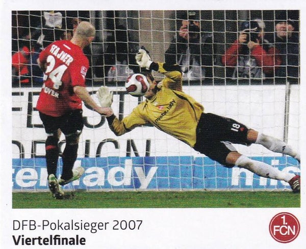 Viertelfinale - Panini 125 Jahre 1.FC Nürnberg - DFB- Pokalsieger 2007 - Nr. 166