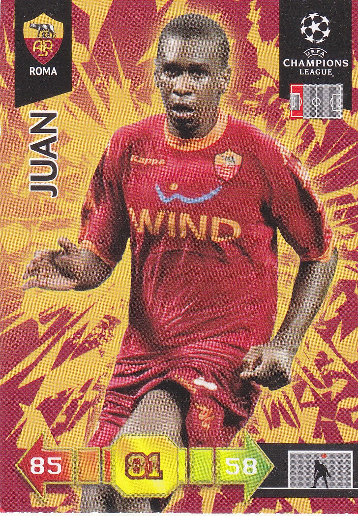 Juan / AS Rom / Panini Champions League 2010 / Basis Karte / Nr.254