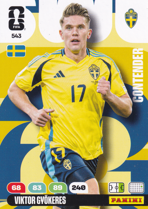 Viktor Gyökeres - Schweden - Panini WM 2026 - Contender - Nr. 543