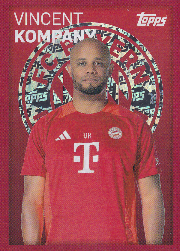 Vincent Kompany - Trainer - Topps 125 Jahre FC Bayern - Glitzer - Nr. 142