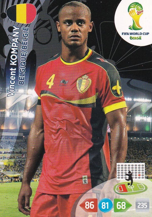 Vincent Kompany / Belgien / Panini WM 2014 / Basis Karte / Nr. 29