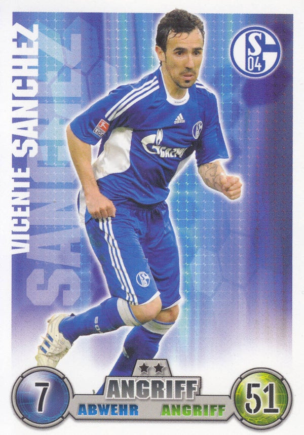 Vicente Sanchez - FC Schalke 04 - Topps Match Attax 2008 - Basis Karte - Nr. 286