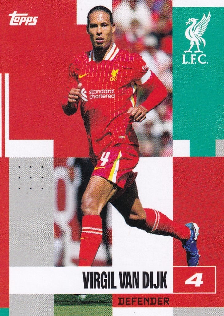 Virgil van Dijk - FC Liverpool - Topps Team Set 2024 - Basis Karte - Nr. 10