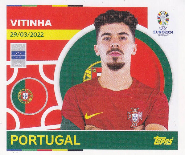 Vitinha / Portugal / Topps EM 2024 / Basis Bild  / Nr. POR 16