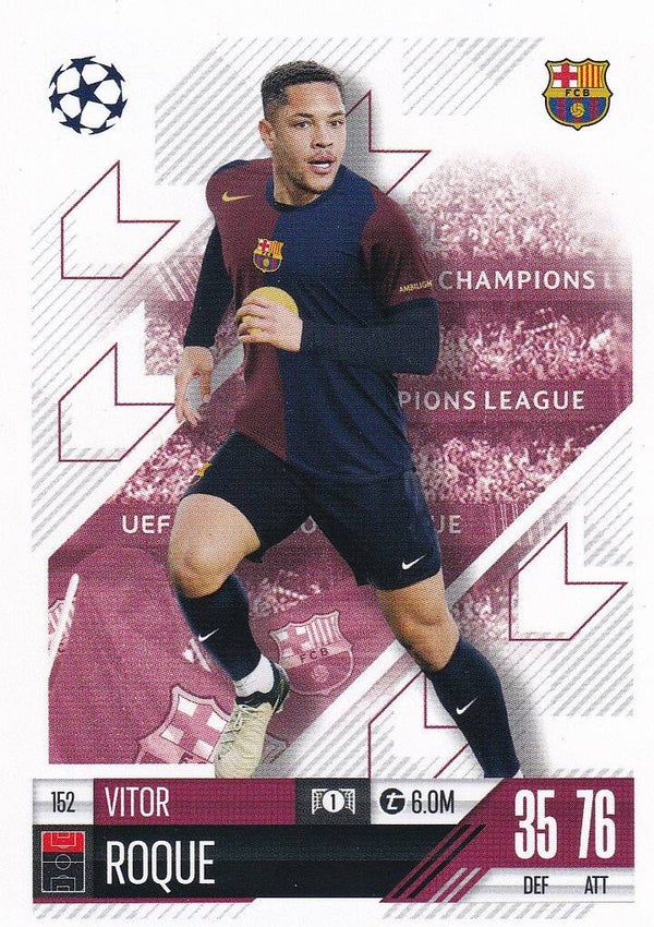 Vitor Roque - FC Barcelona - Topps Champions League 2024 - Basis Karte - Nr. 152