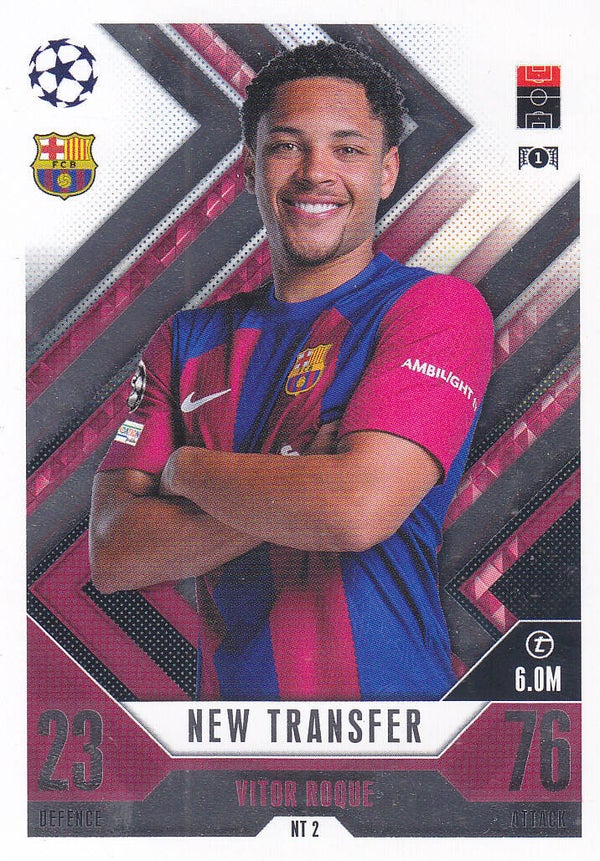 Vitor Roque / FC Barcelona / Topps Champions League Extra / New Transfer / Nr. NT 2