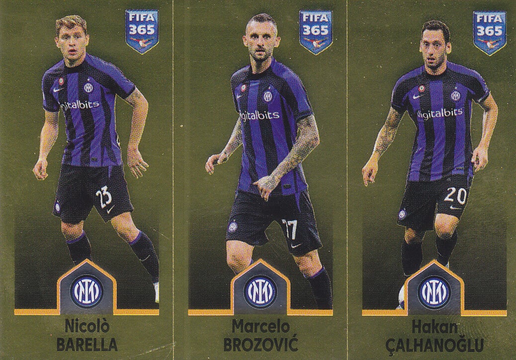 Nicolo Barella Marcelo Brozovic Hakan Calhanoglu