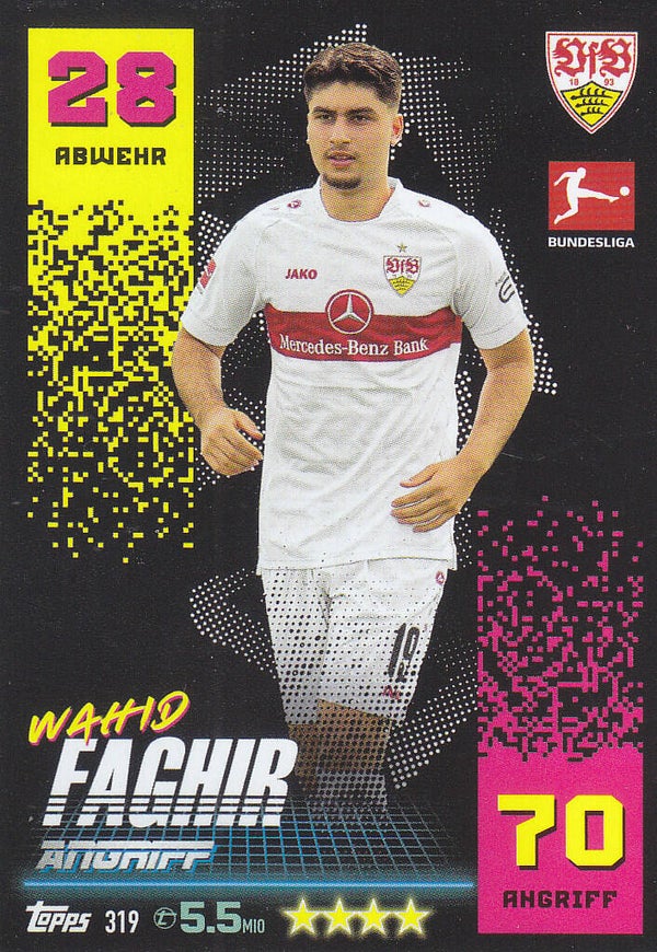 Wahid Faghir VFB Stuttgart Basis Karte Nr.319