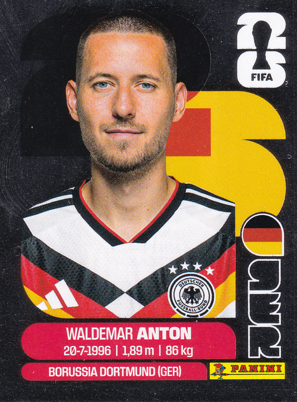 Waldemar Anton - Deutschland - Panini WM 2026 - Glitzer - GER7