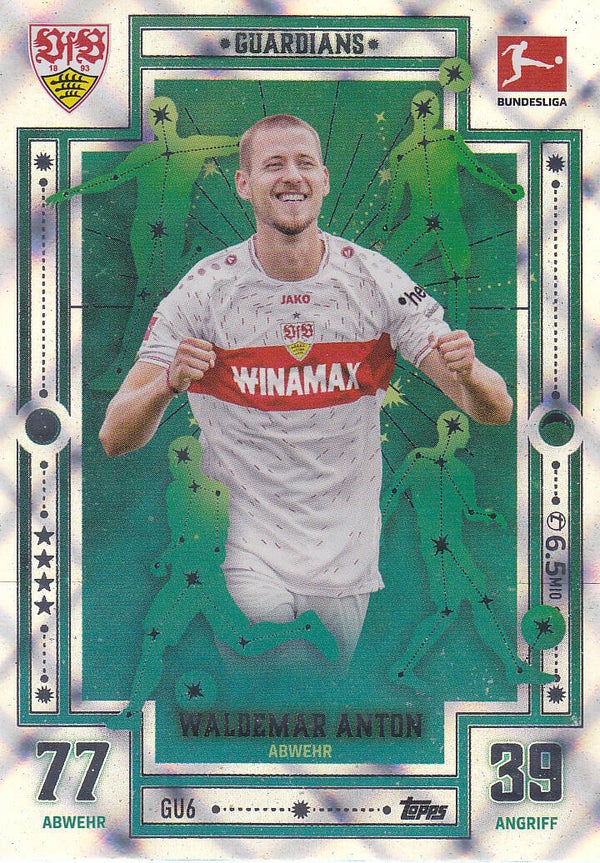Waldemar Anton / VFB Stuttgart / Topps Match Attax 2023 / Guardians Karte / Nr.GU6
