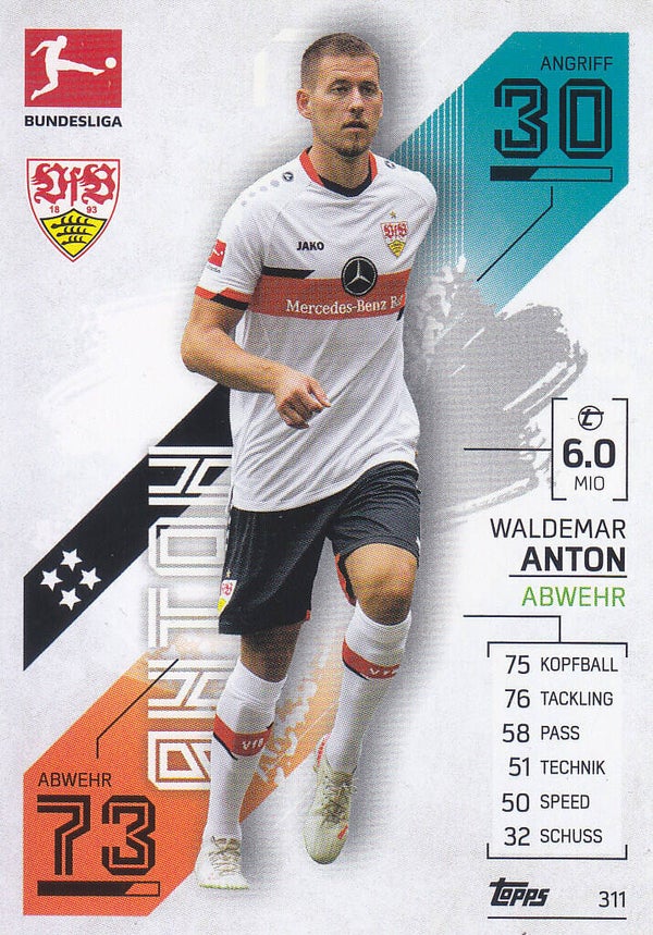 Waldemar Anton / VFB Stuttgart / Topps Match Attax 2021 / Basis Karte / Nr.311