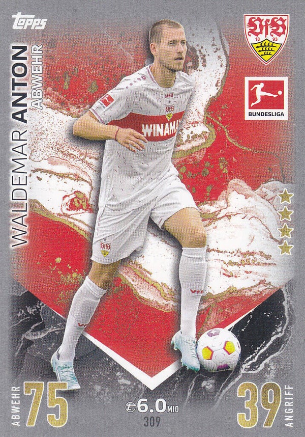 Waldemar Anton / VFB Stuttgart / Topps Match Attax 2023 / Basis Karte / Nr.309
